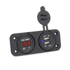 Волтметър с 2 USB порта - 1631