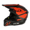 Каска мото крос размер S BLACK ORANGE 2