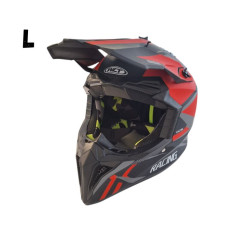 Кросова Каска - L - Matt Black/Red