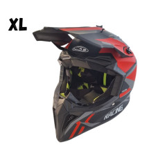 Кросова Каска - XL - Matt Black/Red