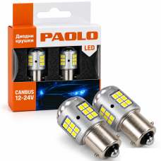 Диодни крушки 1156 24V 2БР/К-Т PG640 - BA15S, комплект с 30 LED диода