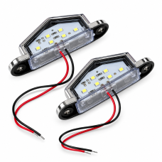 Плафон за МПС хром 12/24V 2бр/к-т PA1722 - LED осветление