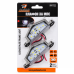 Плафон за МПС хром 12/24V 2бр/к-т PA1722 - LED осветление