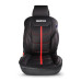 Подложка за седалка Sparco SPS414RD с червено Подложка за седалка Sparco SPS414RD с червено