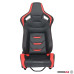 Спортна седалка за МПС 1054B черна и червена Спортна седалка за МПС 1054B черна и червена