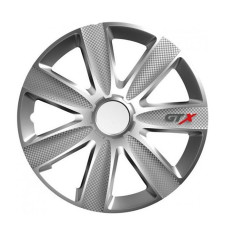 Тасове за джанти 16 инча Versaco Carbon GTX - Silver Тасове за джанти 16 инча Versaco Carbon GTX - Silver