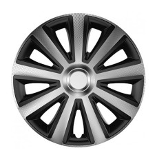 Тасове за джанти 14 инча Versaco Carbon Aviator - Сребристо и Черно