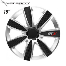 Тасове за джанти 15 инча Versaco Carbon GTX - Черен и Сребърен