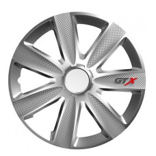 Тасове за джанти 13 инча Versaco Carbon GTX - Silver Тасове за джанти 13 инча Versaco Carbon GTX - Silver