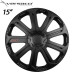 Тасове за джанти 15 инча Versaco Evo Black Тасове за джанти 15 инча Versaco Evo Black