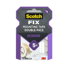 Двойнолепящо тиксо 3M Scotch FIX 19мм х 1.5м до 5кг за огледало Двойнолепящо тиксо 3M Scotch FIX 19мм х 1.5м до 5кг за огледало