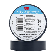 Изолирбанд 3M Темфлекс 15мм*10м Черен