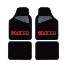 Стелки мокет Sparco черни и червени комплект 4 броя